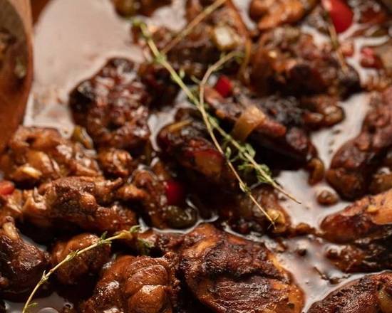 Jamaican oxtail dinner in London, Ontario